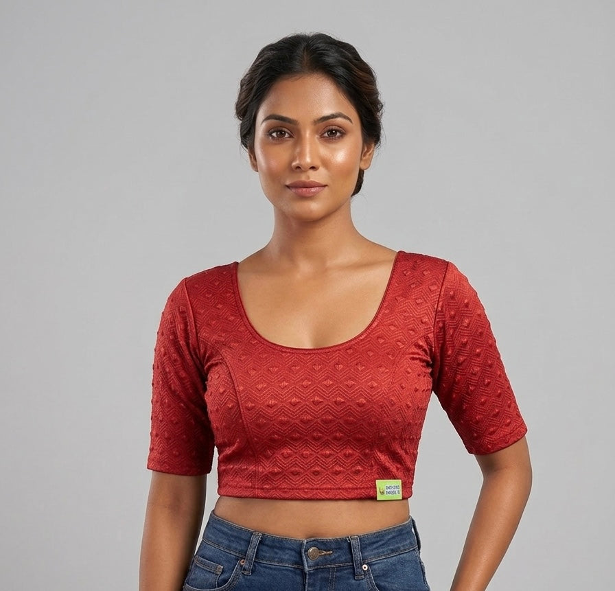 Tissue stretchable Blouse 👚 (2xlsize