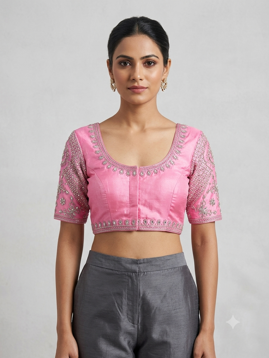 Silver blouse
