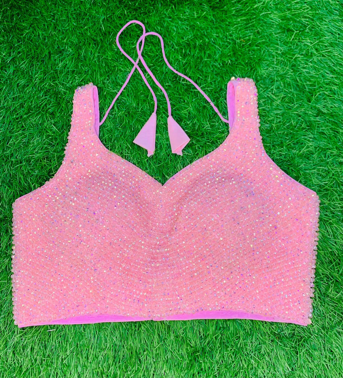 Crystal sleeveless blouse