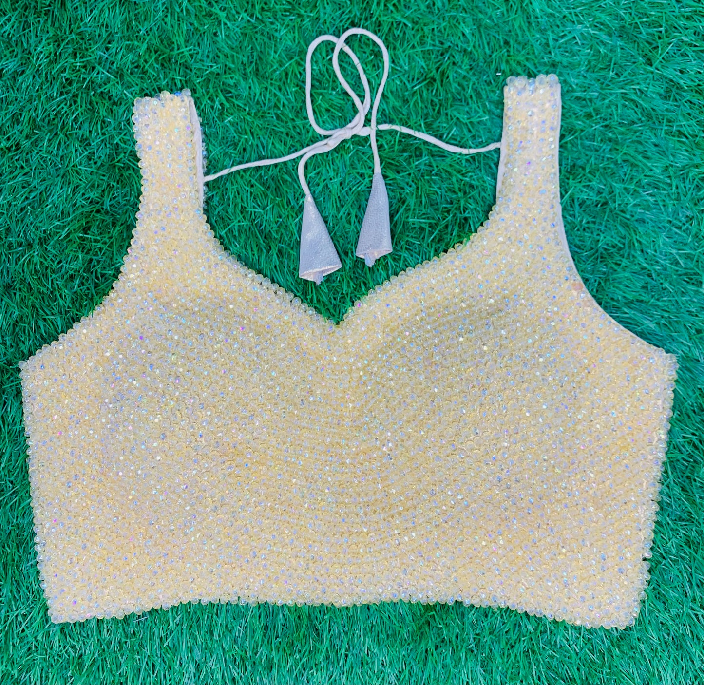 Crystal sleeveless blouse
