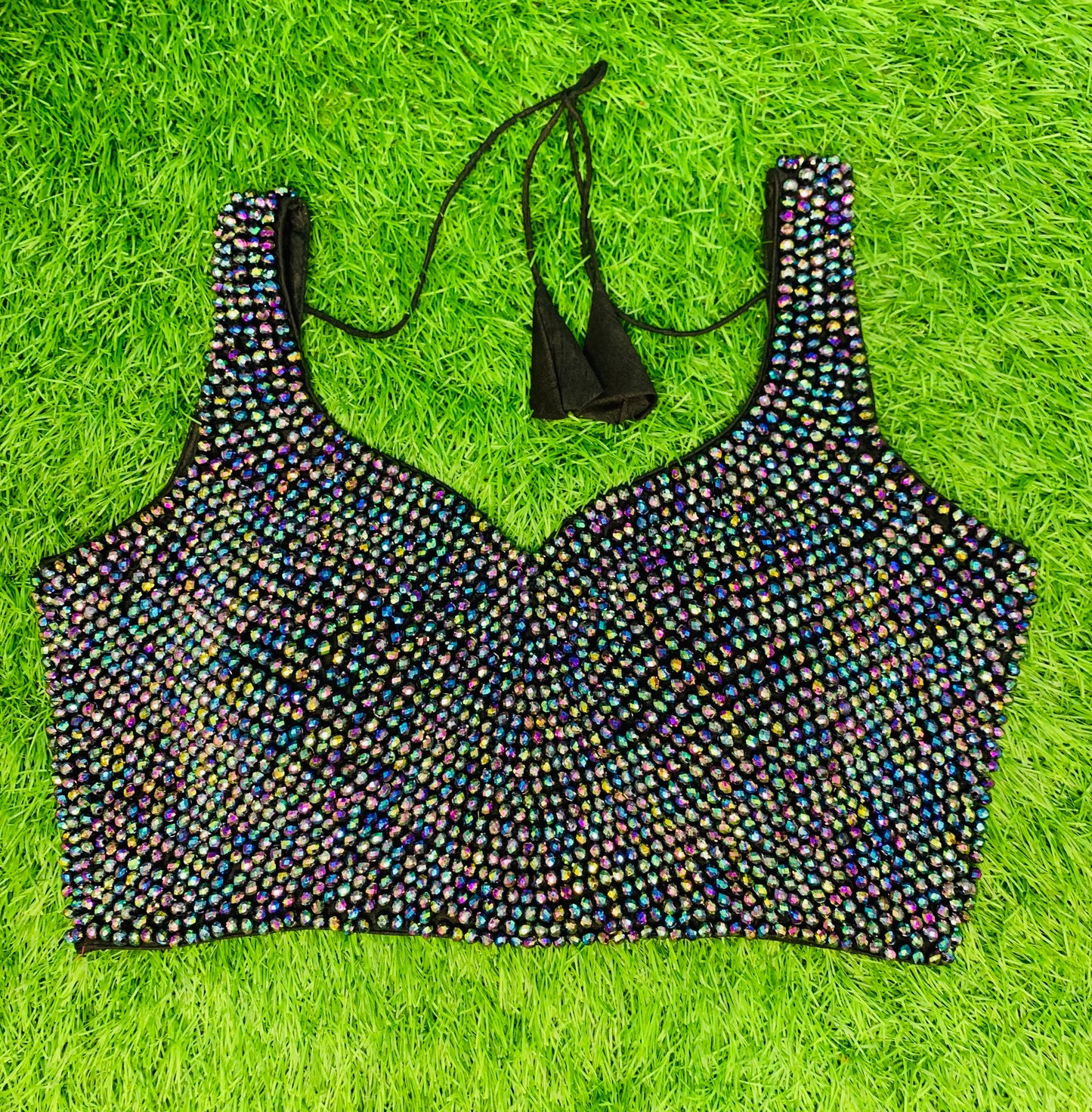 Crystal sleeveless blouse
